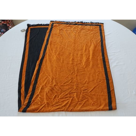 NWT The Royal Standard Madrid reversible wrap Gray Orange 24x80 - Picture 4 of 6